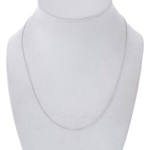 Vintage Thailand MD Sterling Silver 925 0.7mm Cable Chain Necklace 18"